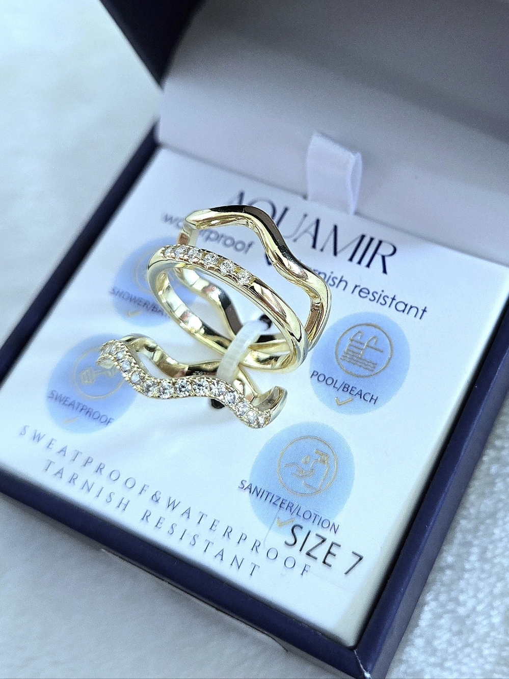 Aquamir Waterproof Triple3️⃣ Ring💍 Set - NIB - Picture 16 of 16
